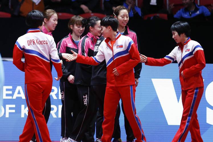 朝鲜队vs中国台北乒乓球